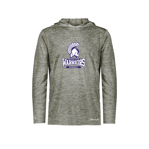 [FOLHCGGY-AS-LOGO2] Decker Men's Charge Hoodie (Adult S, Gray, Logo 2)