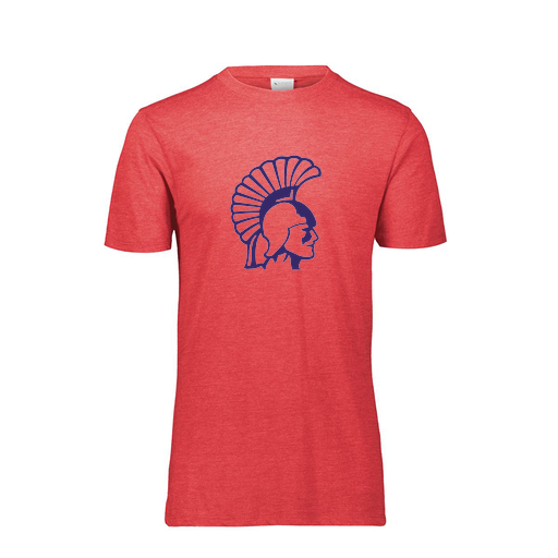 [FTSCUBRD-YS-LOGO1] Decker Youth Tri-Blend T-Shirt - Short Sleeve (Youth S, Red, Logo 1)