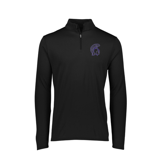 [FTLQFLBK-FAXS-LOGO1] Decker Women's Flex-Lite 1/4 Zip Shirt (Female Adult XS, Black, Logo 1)