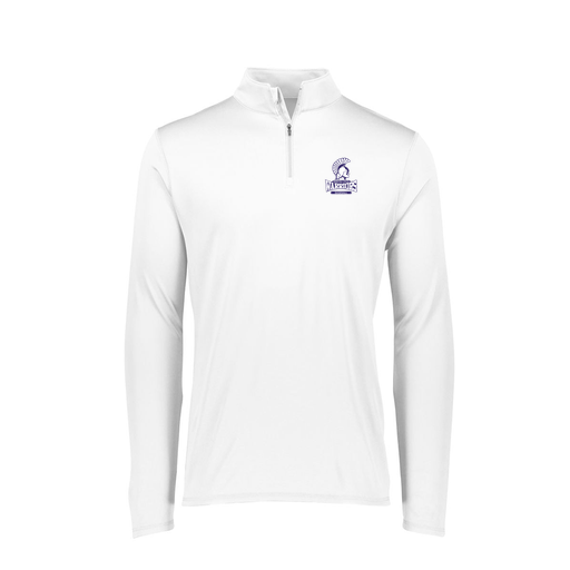 [FTLQFLWH-FAXS-LOGO2] Decker Women's Flex-Lite 1/4 Zip Shirt (Female Adult XS, White, Logo 2)