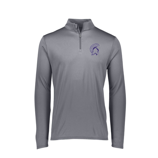 [FTLQFLGY-FAXS-LOGO1] Decker Women's Flex-Lite 1/4 Zip Shirt (Female Adult XS, Gray, Logo 1)