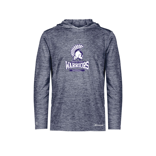 [FOLHCGNV-AS-LOGO2] Decker Men's Charge Hoodie (Adult S, Navy, Logo 2)