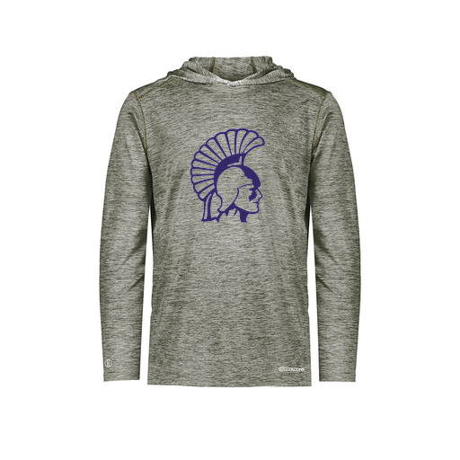 [FOLHCGGY-AS-LOGO1] Decker Men's Charge Hoodie (Adult S, Gray, Logo 1)