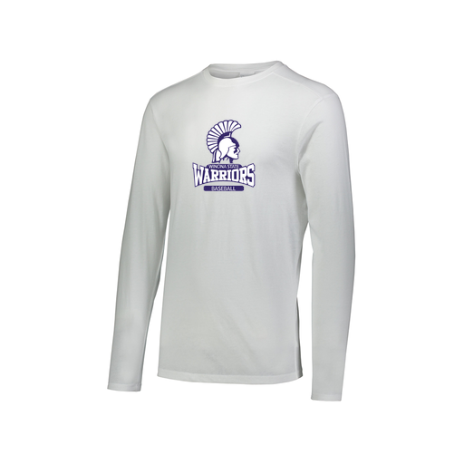 [FTLCUBWH-AXS-LOGO2] Decker Men's Tri-Blend T-Shirt - Long Sleeve (Adult XS, White, Logo 2)